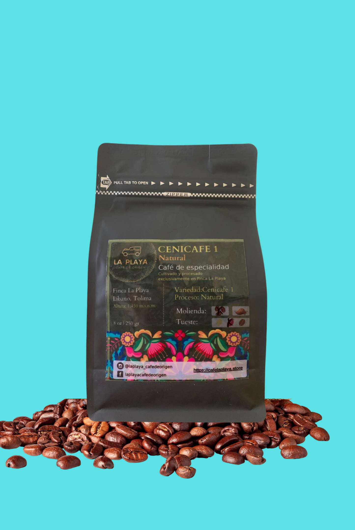 Cenicafe 1 Natural Café en Grano 250g